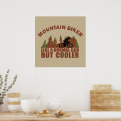 Poster Papa de VTT drôle (Cuisine)