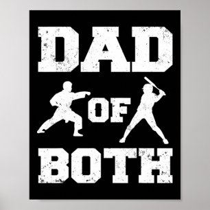 Poster Papa Des Deux Funny Karate Vendre Papa