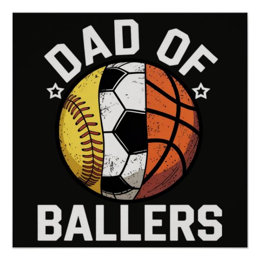 Poster Papa des joueurs de balle (Devant)