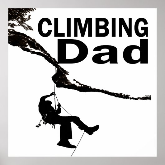 Poster Papa d'escalade (Devant)