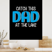 Poster Papa Donne Ce Papa Au Lac (Cuisine)