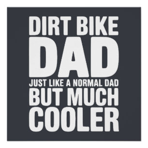 Poster Papa drôle de moto cross Humour Rigolo Motocross P