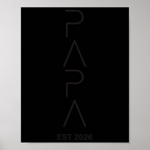 Poster Papa drôle Ét.2026 Annonce futur papa obèse