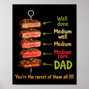 Poster Papa drôle, vous êtes le plus rare des BBQ de la f