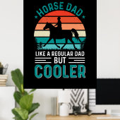 Poster Papa du cheval (Bureau à domicile)