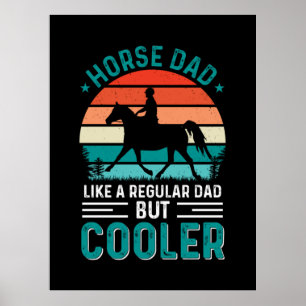 Poster Papa du cheval