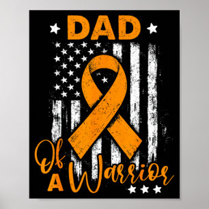 Poster Papa d'un drapeau américain de sensibilisation à l