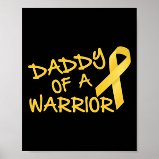 Poster Papa D'Un Guerrier Sensibilisation Au Cancer Chez