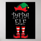 Poster Papa Elf Correspondance famille fête de Noël Pyjam (Devant)