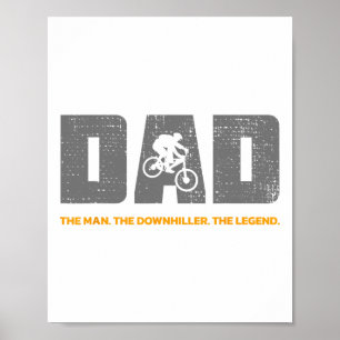 Poster Papa en descente et VTT en descente pour la descen