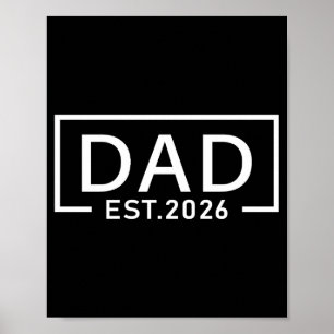 Poster Papa Est 2026 Logo Père 2026 Chargement Nouveau Pa