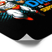 Poster Papa Est Mon Superhero Enfants Cool Fête des pères (Coin)