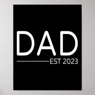 Poster Papa Est Première Fête des pères Promue À Papa