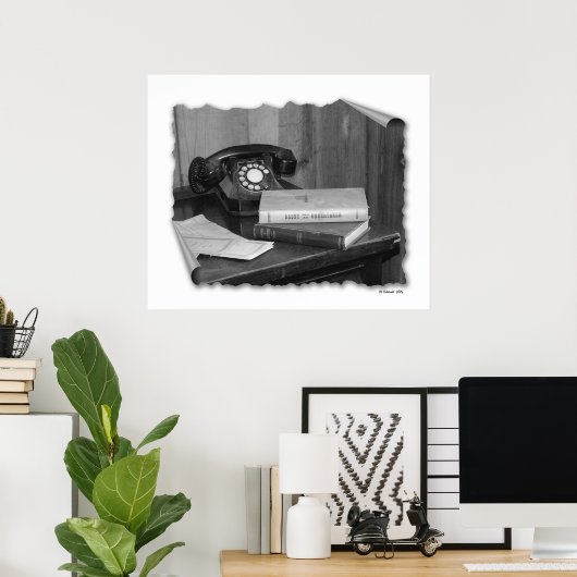 Poster "Papa était un entrepreneur" (Bureau à domicile)