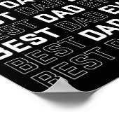 Poster Papa Ever - Fête du Père Unique Hommes (Coin)