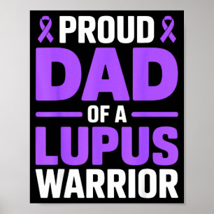 Poster Papa fier d'un guerrier du lupus combattant la sen
