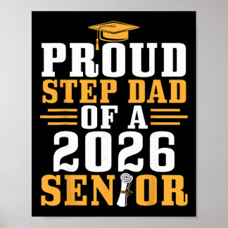 Poster Papa fierté 2026 Diplôme de fin d'études Supérieur