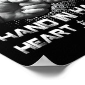 Poster Papa Fille Fist Bump Correspondance père &# ; s Jo (Coin)