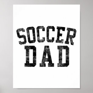 Poster Papa footballeur anniversaire Clic gras Police Pap