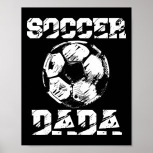 Poster Papa footballeur drôle Ll en détresse Papa footbal