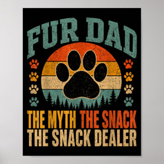 Poster Papa Fourrure Le Mythe Le Snackeur Drôle Patte de