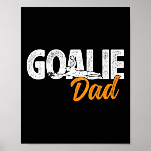 Poster Papa gardien de but de football d'un père gardien