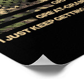 Poster Papa Grand Papi Grand Papi Camo Drapeau Pères Grou (Coin)