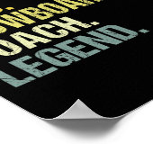 Poster Papa Hero Entraîneur de snowboard Funky Snowboard  (Coin)