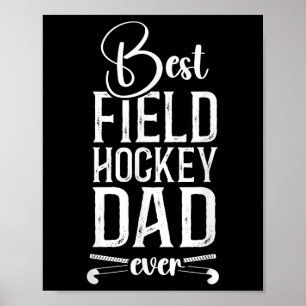 Poster Papa Hockey sur Gazon Meilleur Papa Hockey sur Gaz