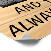 Poster Papa, je serai toujours ta petite fille (Coin)