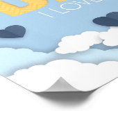 Poster Papa, je t'aime, fête des pères cadeau (Coin)