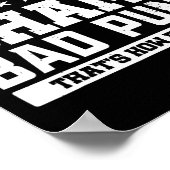 Poster Papa Joke Champ D Puns Comment Les Yeux Roulent Fê (Coin)