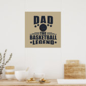 Poster papa la légende du basket (Cuisine)