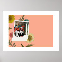 Papa L'affiche Fixer - Fête des pères Handyman Cad