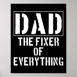 Poster Papa Le Fixateur De Tout Drôle Père &# s Jour