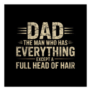 Poster Papa l'homme qui a tout sauf une tête pleine