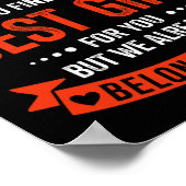 Poster Papa Meilleur Cadeau Des Enfants Pour Fête des pèr (Coin)