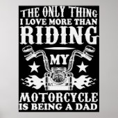 Poster Papa motard biker (Devant)