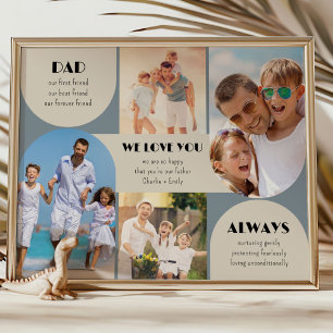 Poster Papa Nous Vous Aimons Toujours Moderne 4 Photo