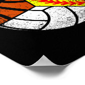 Poster Papa Of Ballers Fun Softball Volleyball Basketball (Coin)