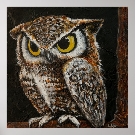 Poster Papa Owl, Bird Wise Feathes (Devant)