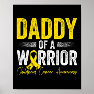 Poster Papa Papa d'un guerrier Enfance Cancer Papa