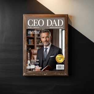 Poster Papa PDG Cadeau personnalisé pour la fête des père