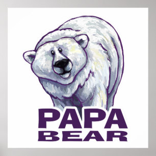 Poster Papa Polar Bear