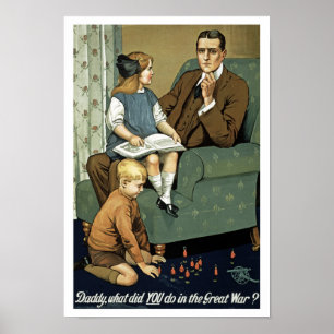 Poster Papa, qu'avez-vous fait dans la grande guerre ?