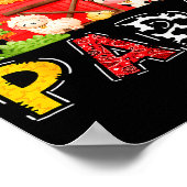 Poster Papa Red Farm Cow Birthday Boy Matching Family Par (Coin)