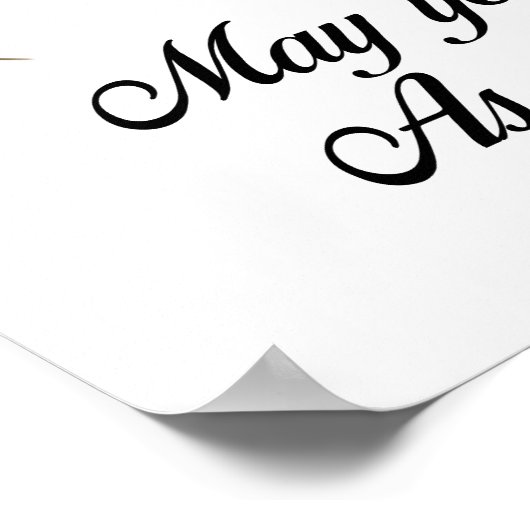 Poster Papa Rose rouge simple (Coin)