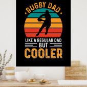 Poster Papa Rugby (Cuisine)