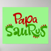 Poster Papa Saurus Graphic (Devant)