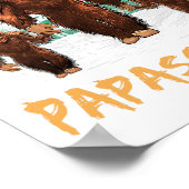 Poster Papa Squatch Retro Bigfoot Papa Sasquatch Yeti Fat (Coin)